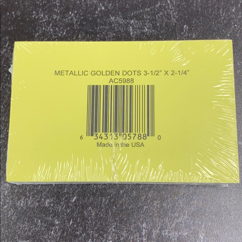 50 Golden Dots Enclosure Cards CLEARANCE - Picture 5 of 6
